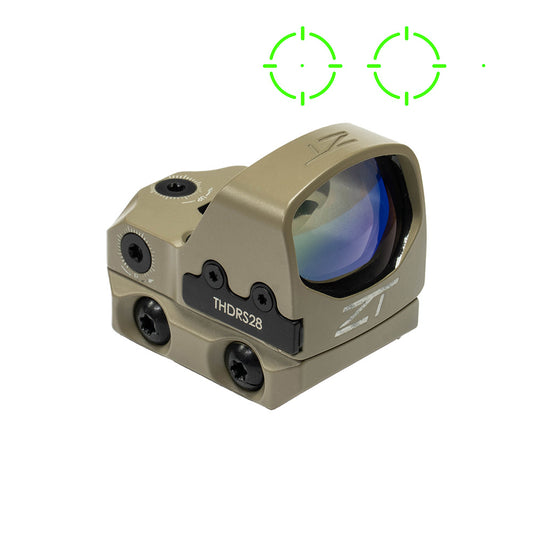Zero Tech - Thrive HD Reflex Sight Green Multi Reticle Low Mount (FDE)