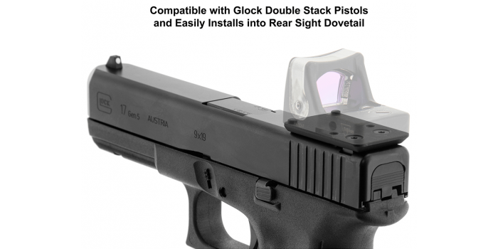 UTG® Rear Sight Optic Mount, Glock® Compatible, for RMR® Footprint